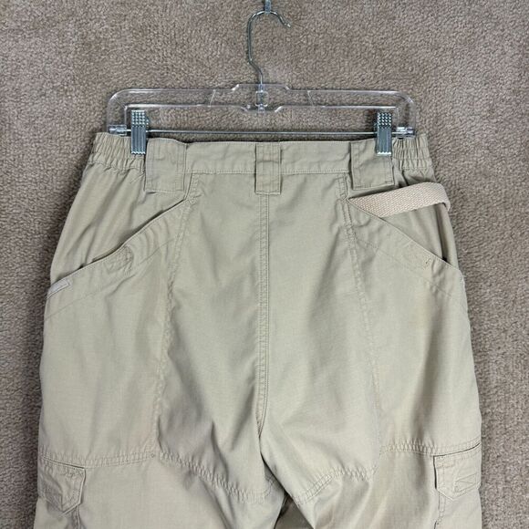 5.11 Tactical Cargo Pants Mens Size 34 x 34 Khaki Straight Elastic Waist Ripstop - Picture 7 of 12